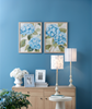 Blue Floral Toile & Stripe 4x6 Frames