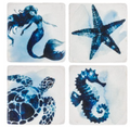 Watercolor Under the Sea Coaster Set