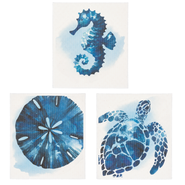 Watercolor Under the Sea Dish Cloth