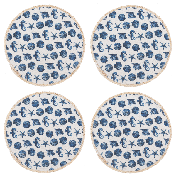 Round Watercolor Under the Sea Placemat