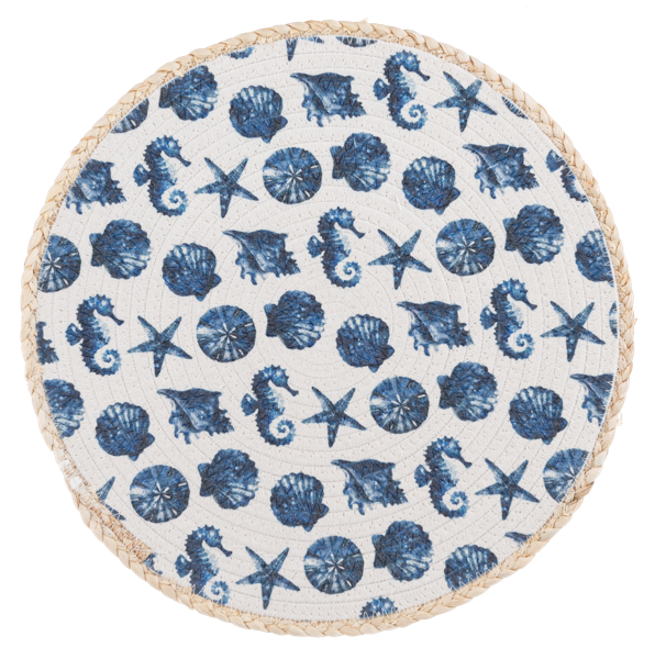 Round Watercolor Under the Sea Placemat