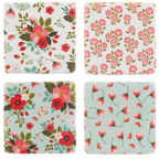 Floral Coaster Set