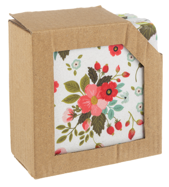 Floral Coaster Set