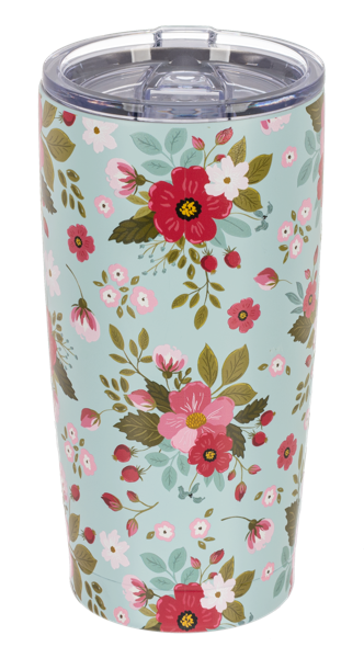 20 Oz Floral Tumbler