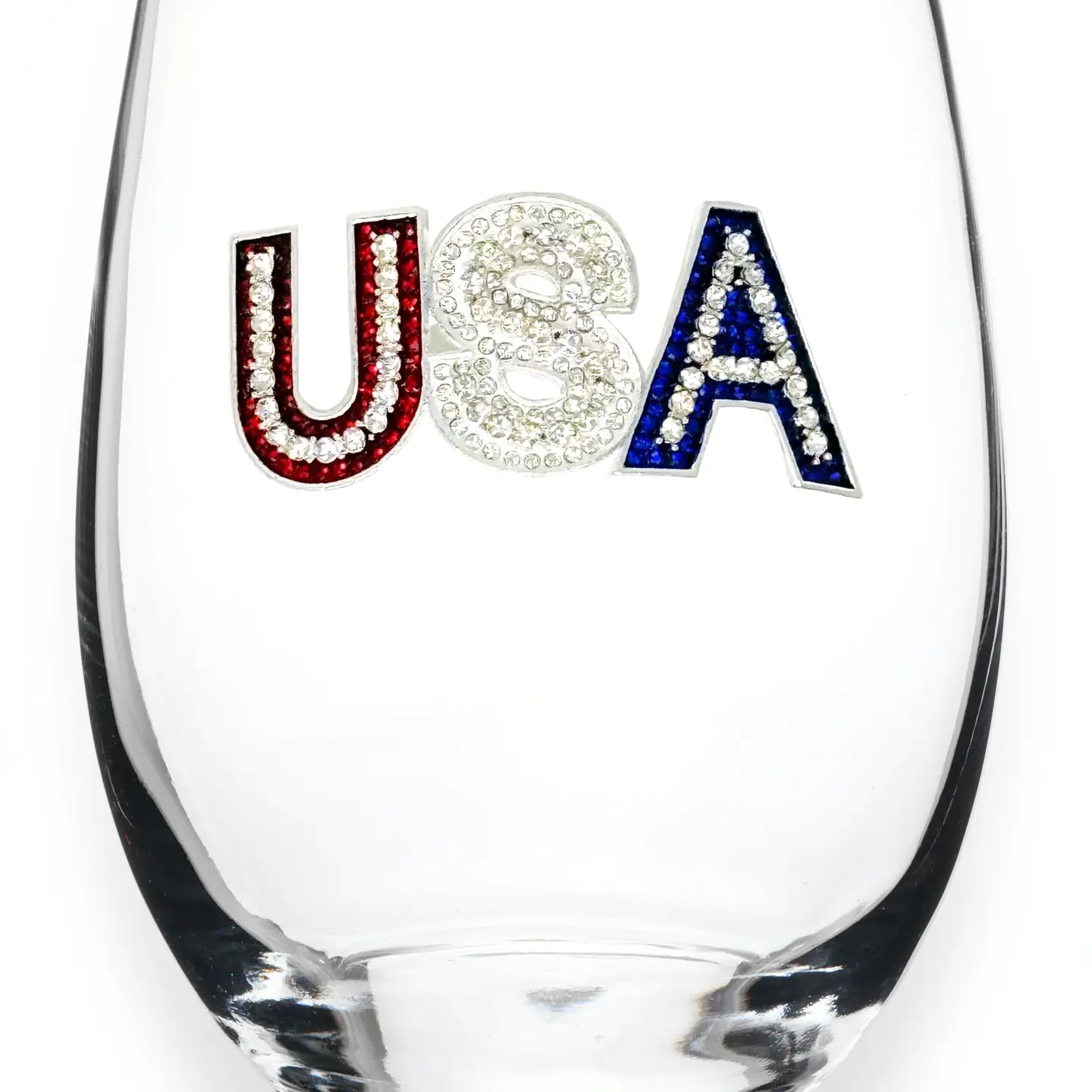 Jeweled Stemless Wine Glass