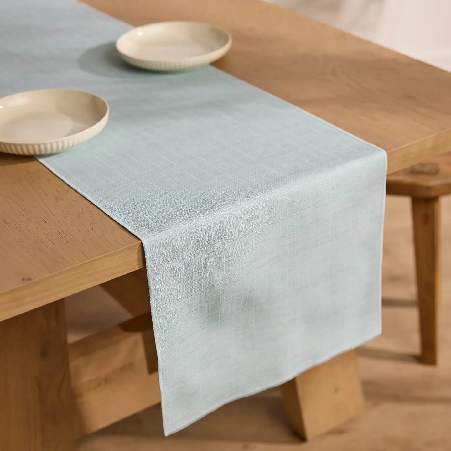 Chambray Light Blue Table Runner