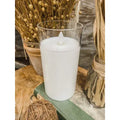 Clear Glass Moving Flame Candle