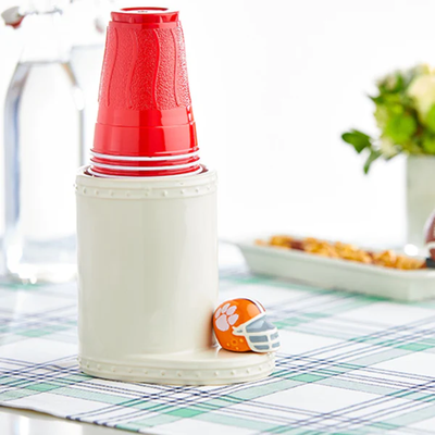 Nora Fleming Minis Clemson Helmet