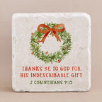 Small Twelve Stone Art Christmas Block