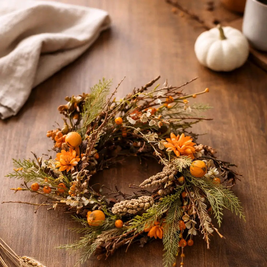 Autumn Glow Candle Ring 6.5"