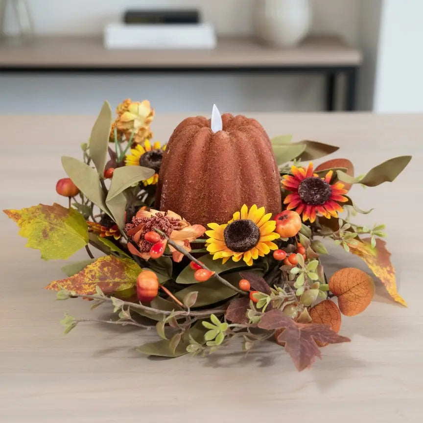 Harvest Glow Candle Ring 4.5"