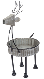 Reindeer Planter Silver
