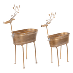 Reindeer Planter Gold