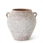 Distressed White Ceramic Vases