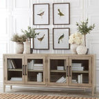 Distressed White Ceramic Vases