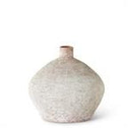 Distressed White Ceramic Vases