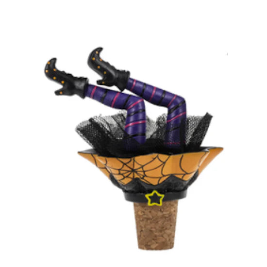 Wiggle Leg Witch Wine Stopper