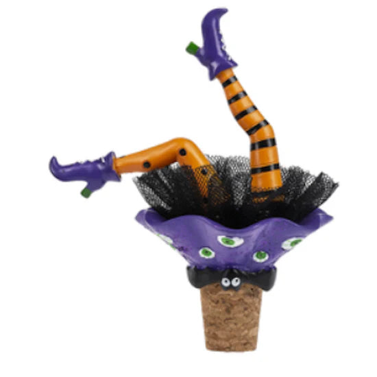 Wiggle Leg Witch Wine Stopper