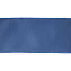 4" Reversible Classic Velvet Wired Ribbon | Electric Blue/Shimmer Blue| 10 Yard Roll