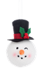 Stuffed Snowmen Ornaments