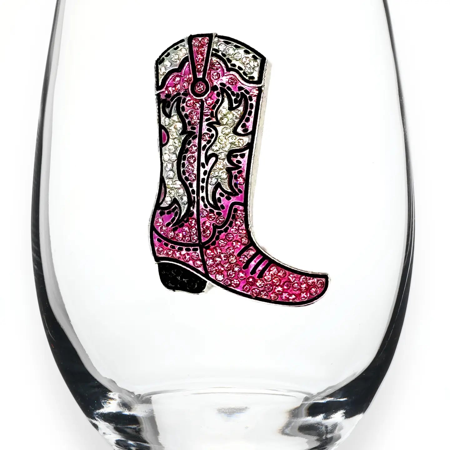 Jeweled Stemless Wine Glass