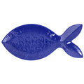 Vietri Santorini Large Cobalt Fish Platter