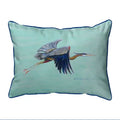 Flying Blue Heron 11x14 Pillow Indoor/outdoor