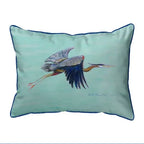 Flying Blue Heron 11x14 Pillow Indoor/outdoor