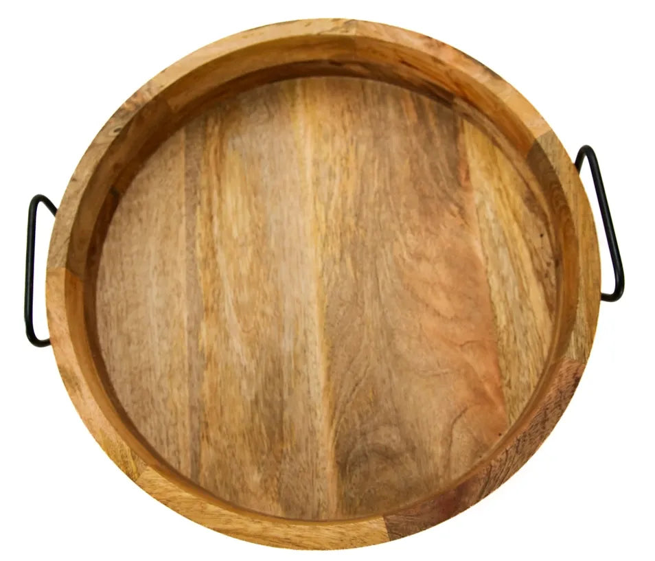 Food Safe Round Tray With Handle