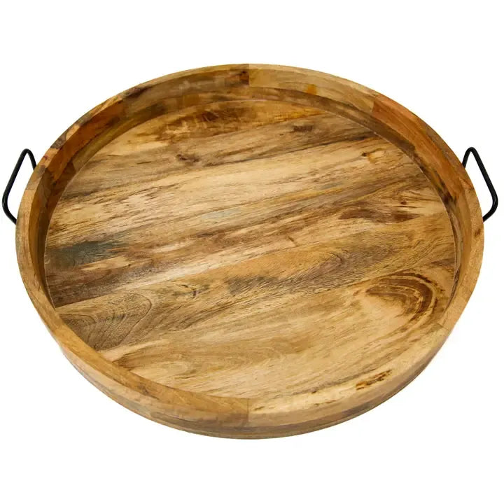 Food Safe Round Tray With Handle