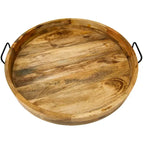 Food Safe Round Tray With Handle