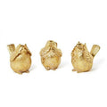 See, Speak, Hear No Evil Gold Birds