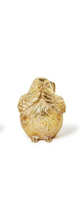 See, Speak, Hear No Evil Gold Birds