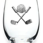 Jeweled Stemless Wine Glass