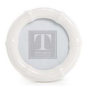 High Gloss White Bamboo Small Frame