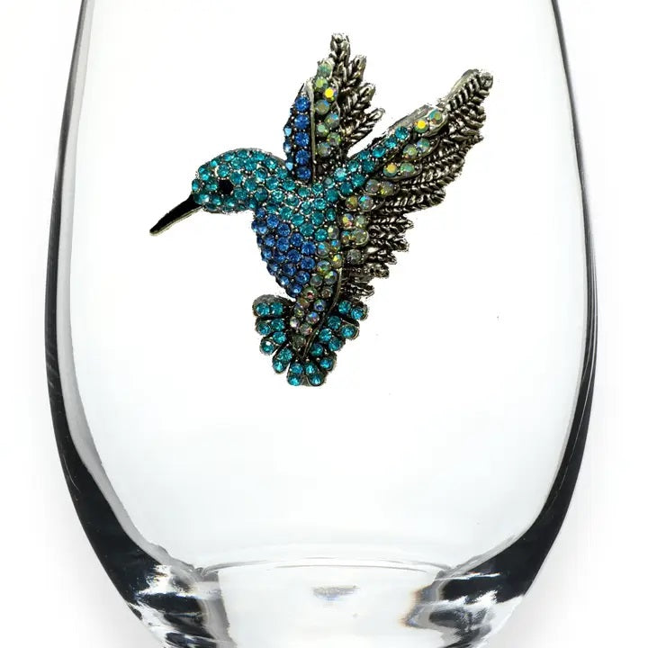 Jeweled Stemless Wine Glass