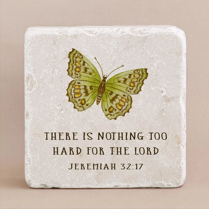 Small Twelve Stone Art Block Jeremiah 32:17