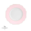Blush And Gold Plastic Appetizer Plate