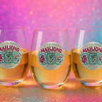 Jeweled Stemless Wine Glass