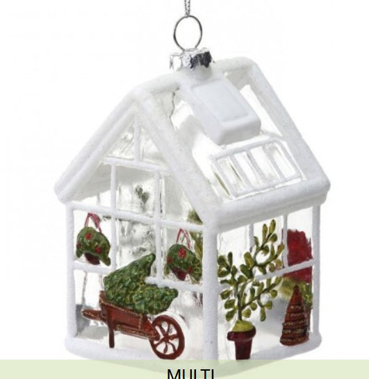 4" Inch Garden Greenhouse Ornament