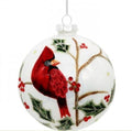 4 Inch Pearl/jewel Cardinal Ornament