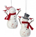 5 Inch Happy Snowman Ornament