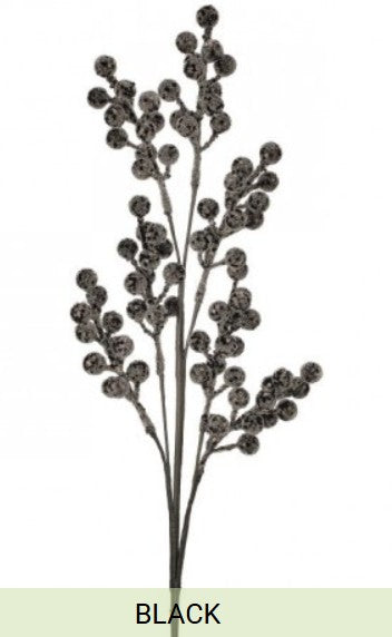 26 Inch Glitter Berry Spray