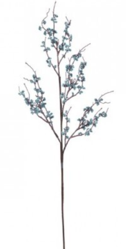34” Wild Blue Berry Spray