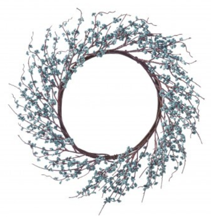 22” Blue Berry Wreath
