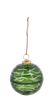Etched Green Ball Ornament With Lid