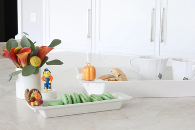 Nora Fleming Pinstripes Crackers Tray