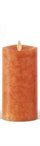 Luminara Orange Wax Candle