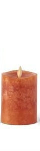 Luminara Orange Wax Candle