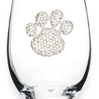 Jeweled Stemless Wine Glass